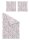 Irisette Mako-Satin Bettwäsche Set Florenz 8447 rosa 140 x 200 cm + 1 Kissenbezug 90x70 cm