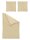 Irisette Mako-Satin Bettwäsche Set Florenz 8466 gold 155 x 220 cm + 1 Kissenbezug 80x80 cm