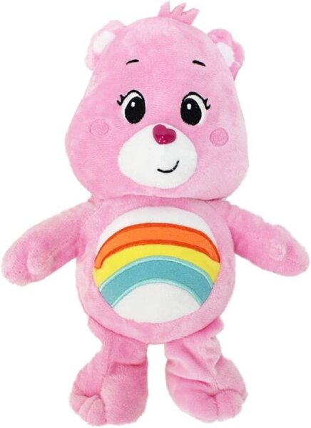 Glücksbärchi Kuscheltier Care Bears Plüsch Plüschfigur XXL 28 cm Teddybär Stofftier Glücksbärchen für Kinder (Hurra Bärchi pink XXL 28 cm)