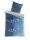 Optidream Mikrofaser Bettwäsche 135 x 200 cm Bettbezug Kopfkissenbezug 80 x 80 cm Sternenschweif blau grau grau