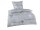 Optidream Mikrofaser Bettwäsche 135 x 200 cm Bettbezug Kopfkissenbezug 80 x 80 cm Amor grau
