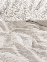 Soma Musselin Bettwäsche 135 x 200 cm Bettbezug Kopfkissenbezug 80 x 80 cm Natur natur