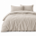Soma Musselin Bettwäsche 135 x 200 cm Bettbezug Kopfkissenbezug 80 x 80 cm Natur natur