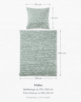 Soma Harmony Musselin Bettwäsche 135 x 200 cm + 80 x...