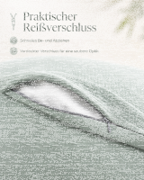 Soma Harmony Musselin Bettwäsche 135 x 200 cm + 80 x 80 cm Matcha Grün aus 100 % Baumwolle