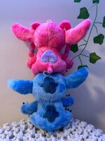 Lilo und Stitch Kuscheltier Lilo und Stitch Plüschtier XXL 17 cm Stofftier Anime Kawaii Plush Stofftier Cute Plushie Halloween Weihnachten Geschenke für Kinder Engel 17 cm