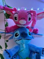 Lilo und Stitch Kuscheltier Lilo und Stitch Plüschtier XXL 17 cm Stofftier Anime Kawaii Plush Stofftier Cute Plushie Halloween Weihnachten Geschenke für Kinder Engel 17 cm