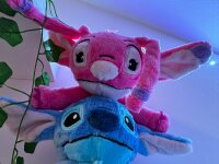 Lilo und Stitch Kuscheltier Lilo und Stitch Plüschtier XXL 17 cm Stofftier Anime Kawaii Plush Stofftier Cute Plushie Halloween Weihnachten Geschenke für Kinder Engel 17 cm