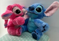 Lilo und Stitch Kuscheltier Lilo und Stitch Plüschtier XXL 17 cm Stofftier Anime Kawaii Plush Stofftier Cute Plushie Halloween Weihnachten Geschenke für Kinder Engel 17 cm