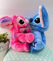 Lilo und Stitch Kuscheltier Lilo und Stitch Plüschtier XXL 17 cm Stofftier Anime Kawaii Plush Stofftier Cute Plushie Halloween Weihnachten Geschenke für Kinder Engel 17 cm