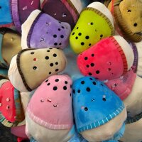 Bubble Tea Plüschtier 26 cm – Boba Kuscheltier Kissen für Kinder rosa