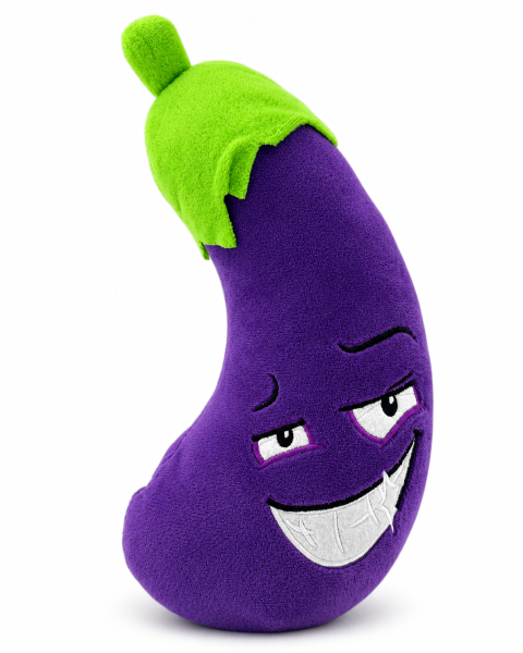 Pl&uuml;schtier Boba Aubergine Kuscheltier Gem&uuml;se Pl&uuml;schpuppen Kaufladenzubeh&ouml;r Weiche Kuscheltier Weiche Puppe Kissen Kinderspielzeug (18 cm)