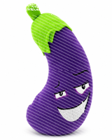 Pl&uuml;schtier Boba Aubergine Kuscheltier Gem&uuml;se...
