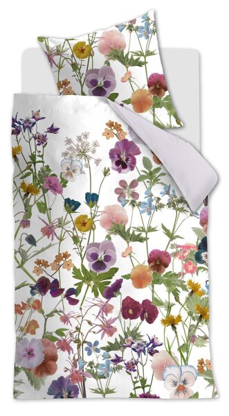 Beddinghouse Bettwäsche Renforcé + 1x Blumen Multi 135 x 200 cm, 80 x 80 cm bunt
