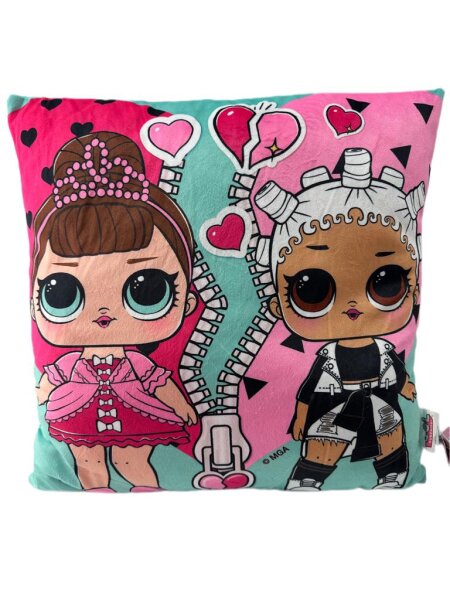 soma Kissen LOL Suprise ko grün pink Kin r L.O.L. SUPRISE! 40 x 40 cm