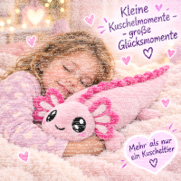 Axolotl Echse Molch Kuscheltier Figur Plüsch Tintenfisch Spiel Puppe XL 140 cm Plüschtier Püsch Wassertier (Axolotl rosa pink, 140 cm)