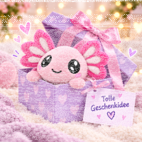 Axolotl Echse Molch Kuscheltier Figur Plüsch Tintenfisch Spiel Puppe XL 140 cm Plüschtier Püsch Wassertier (Axolotl rosa pink, 140 cm)