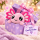 Axolotl Echse Molch Kuscheltier Figur Plüsch Tintenfisch Spiel Puppe XL 140 cm Plüschtier Püsch Wassertier (Axolotl rosa pink, 140 cm)