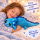 Axolotl Echse Molch Kuscheltier Figur Plüsch Tintenfisch Spiel Puppe XL 140 cm Plüschtier Püsch Wassertier Axolotl blau, 140 cm