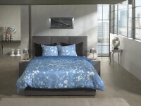 Heckett and Lane Mako Satin Cooper Bettwäsche 155 Lilac Flowers Lilac 1 Bettbezug 155x220cm + 1 Kissenbezug 80x80cm