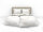 Heckettlane Mako Satin Fabiola Bettwäsche 155 Off-White 1 Bettbezug 155x220cm with 1 Kissenbezug 80x80cm