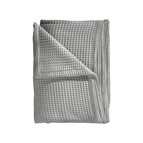 Heckett and Lane  Wafel Bettüberwurf 180/260 Melange Grey Uni Melange-Grey