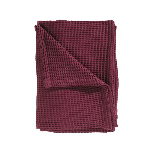 Heckett and Lane  Wafel Bettüberwurf 180/260 Fire Red Uni Fire-Red