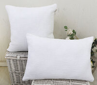 Heckett and Lane Gaze Noah Kussen 50x50 Brilliant White...
