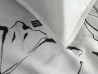 Zo!Home Mako Satin Taleen Bettwäsche 155 White Flowers White 1 Bettbezug 155x220cm + 1 Kissenbezug 80x80cm
