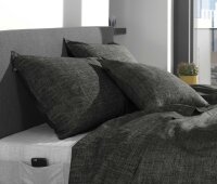 Zo!Home  Lino Kissenbezug 80x80 Midnight Black Uni...
