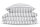 Zo!Home  Banda di Lino Bettwäsche 200 Dove Grey Striped Dove-Grey 1 Bettbezug 200x200cm + 2 Kissenbezug 80x80cm