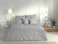 Zo!Home  Paisley di Lino Bettwäsche 200 Dove Grey Abstract Dove-Grey 1 Bettbezug 200x200cm + 2 Kissenbezug 80x80cm