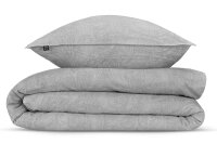 Zo!Home  Paisley di Lino Bettwäsche 200 Dove Grey Abstract Dove-Grey 1 Bettbezug 200x200cm + 2 Kissenbezug 80x80cm