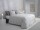 Zo!Home Mako Satin Fiori di Satinado Bettwäsche 200 Ash Grey  Ash-Grey 1 Bettbezug 200x200cm + 2 Kissenbezug 80x80cm