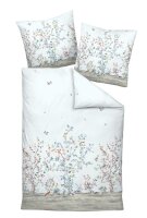 Janine Mako-Satin Kissenhülle Kiss.  40x80 1 teilig  MILANO 45067-02-602 mineralblau jadehauch