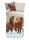 Good Morning Biber Bettwäsche 135 X 200 cm + 1 x 80 X 80 cm Ponies bunt