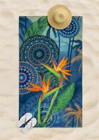 HIP Baumwoll Mikrofaser Strandtuch Liegetuch 100 X 180 cm...