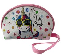 Portemonnaie Make-up Tasche 15cm Schminktasche Einhorn...