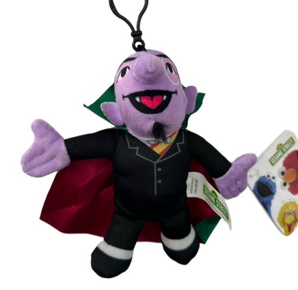 Soma Sesamstrasse Kuscheltier Plüsch Figur 20 cm Plüschtier Stofftier kuschelweich ab den ersten Lebensmonaten geeignet als Geschenk (GRAF Zahl 20 cm)