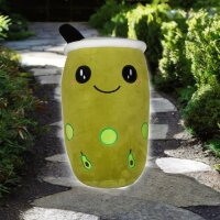 Bubble Tea Plüschtier Boba Kuscheltier Plüschpuppen Weiche XXL 22 cm  Kuscheltier Tee Weiche Puppe Teetasse Kissen Kinderspielzeug Avocado grün