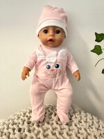 Puppenbekleidung Set 43 cm Baby rosa Strampler
