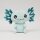 Axolotl Kuscheltier Echse Molch Figur Plüsch 18 cm Püsch türkis