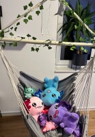 Axolotl Kuscheltier Echse Molch Figur Plüsch 22 cm Plüsch lila