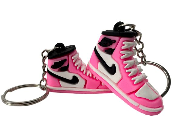 Schlüsselanhänger  Mini Anhänger Geschenk Cartoon Schlüsselanhänger Silikon Schlüsselanhänger für Handyhülle Charme Rucksack Geschenk Sneaker rosa