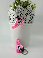 Schlüsselanhänger  Mini Anhänger Geschenk Cartoon Schlüsselanhänger Silikon Schlüsselanhänger für Handyhülle Charme Rucksack Geschenk Sneaker rosa