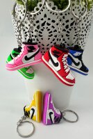 Schlüsselanhänger  Mini Anhänger Geschenk Cartoon Schlüsselanhänger Silikon Schlüsselanhänger für Handyhülle Charme Rucksack Geschenk Sneaker rosa