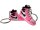 Schlüsselanhänger  Mini Anhänger Geschenk Cartoon Schlüsselanhänger Silikon Schlüsselanhänger für Handyhülle Charme Rucksack Geschenk Sneaker rosa