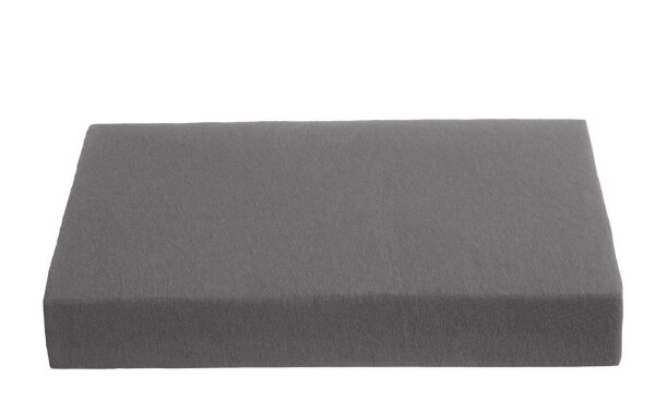 Ambiante Jersey Spannbettlaken HL_Anthracite_ _UV_ HH: 30 cm Steghöhe: 30 cm 1 90 x 200 cm