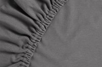 Ambiante Jersey Spannbettlaken TDS_Anthracite_ _UV_160x200 Steghöhe: 10 cm 1 Splittopper- 160 x 200 cm