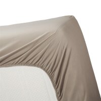 Ambiante Spannbettlaken Cotton Uni HL_Taupe_UV_UV_160x200...